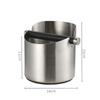 Stainless Steel Coffee Knock Box Non Slip Coffee Ground Knock Box with Knock Bar Espresso Dump Bin Baristas Coffee Ground Bucket