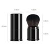 Dustproof Retractable Multi-Functional Makeup Brush: Large Powder, Blush, Setting, and Excess Powder Brush.