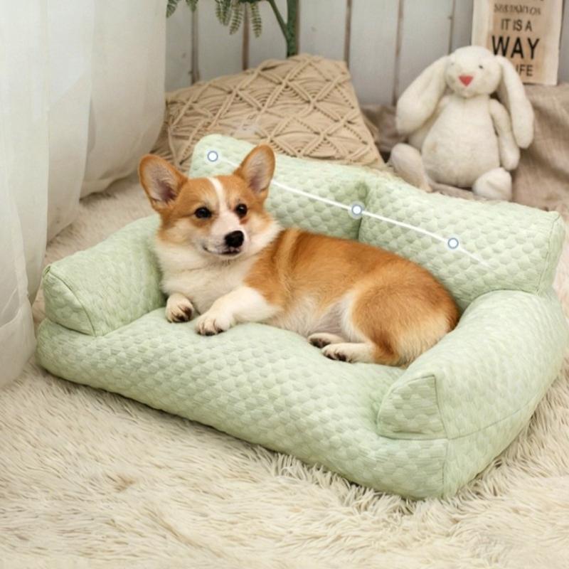 Pet Ice Silk Sofa Bed for Small Medium Large Dogs Cats Washable Dog Bed Breathable Cat Nest Comfortable Sleeping Kennel Supplies