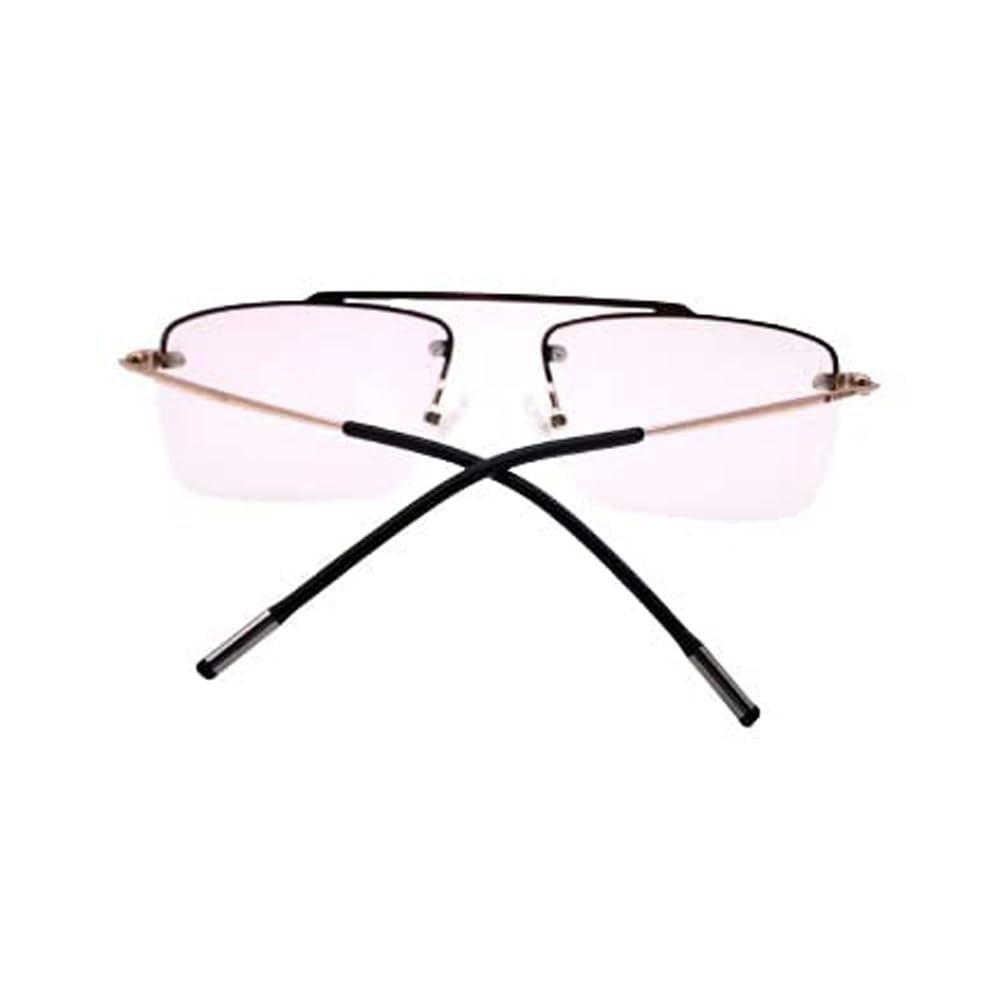 RSINC half rim frame/eyeglass/Spectacle, Optical, For Men And Women, Golden black 53-16-140 NS7053 (TTN -01) L2-Z6UN-9ULH