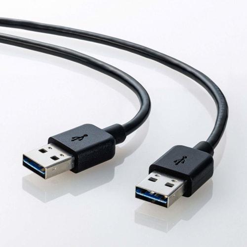 SANWA SUPPLY Double-sided USB Cable (A-A Type) 3m Black KU-RAA3