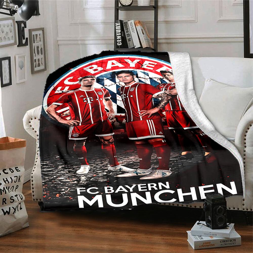 Fc Bayern Munich Team Blankets Flannel Printed Breathable Warm Throw Blanket for Home Office Bedspreads 0708a127