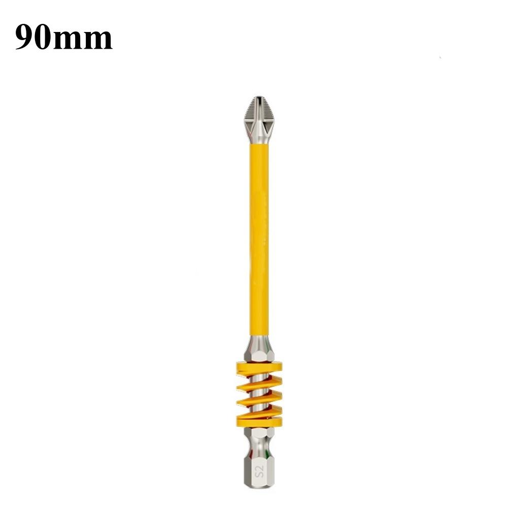 3Pcs Spring Screwdriver Bits Magnetic PH2 Driver Screw Anti-slip 60/90/110mm 1/4'' Hex Shank Drill Head Electric Repair Tool