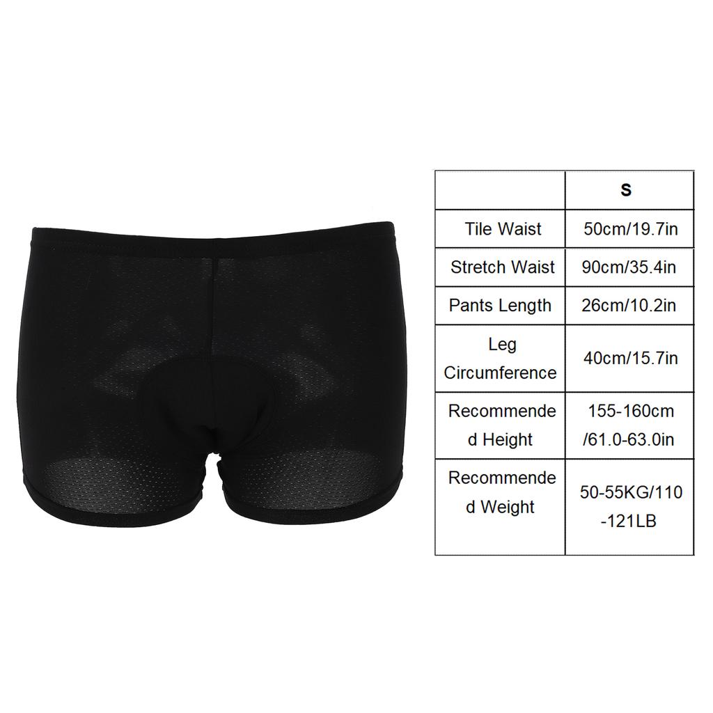Cycling Shorts Men Cycling Undershorts 6D Padded Breathable Bicycle Short Pants UnderwearS