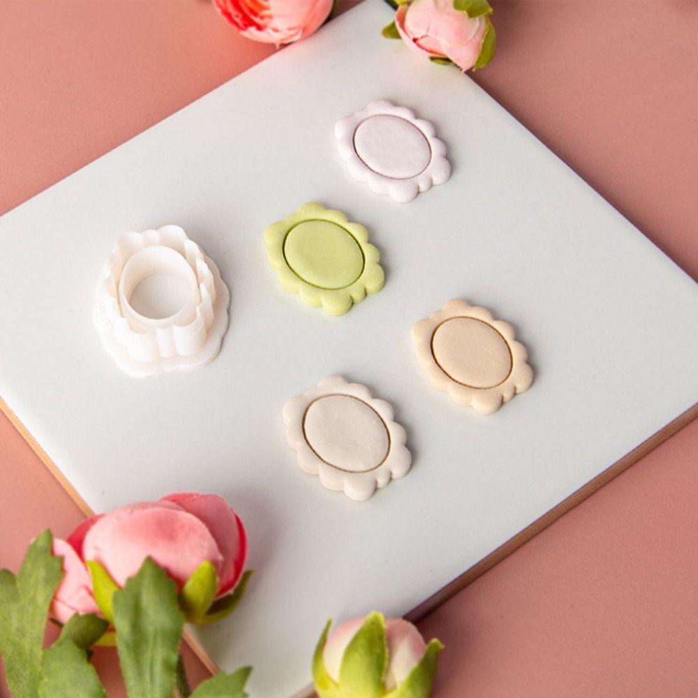Oval Shape Jewelry Making Mold Embossed Mold Cutting Die DIY Polymer Clay Cutter  Jewelry Making
