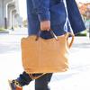 Baggy Port Face No. 8 Canvas Color Coated Editor's Bag YNM-1308 Shoulder BagTote Bag (Orange)