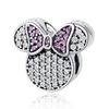Danturn 925 Silber Charms Verhedderter Mickey Minnie Mulan Anhänger für Frauen Schmuckherstellung Armbänder Halskette