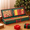 Christmas Wrapping Paper Storage Bag Oxford Fabric Festive Wrapping Paper Organizer for Christmas for Living Room Bedroom Closet