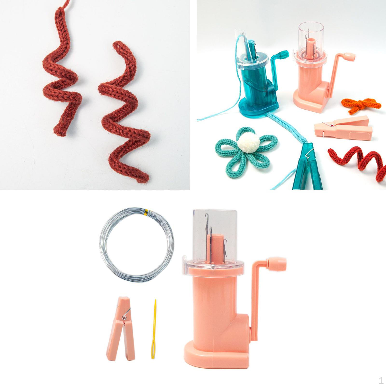 

Мини-вязальная машина своими руками для свитеров со спиральной петлей розовый