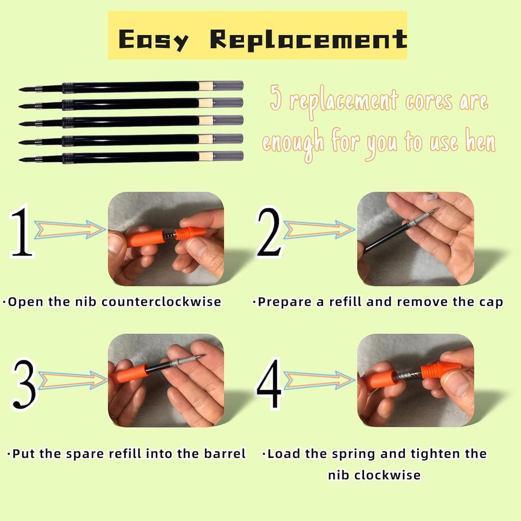 10pcs Mouse Head Character Ears Pens Set, Retr ctable Ballpoint Pen, Multi Color Jumbo Autograph Princess Pencil Signature Office Desk Stationary