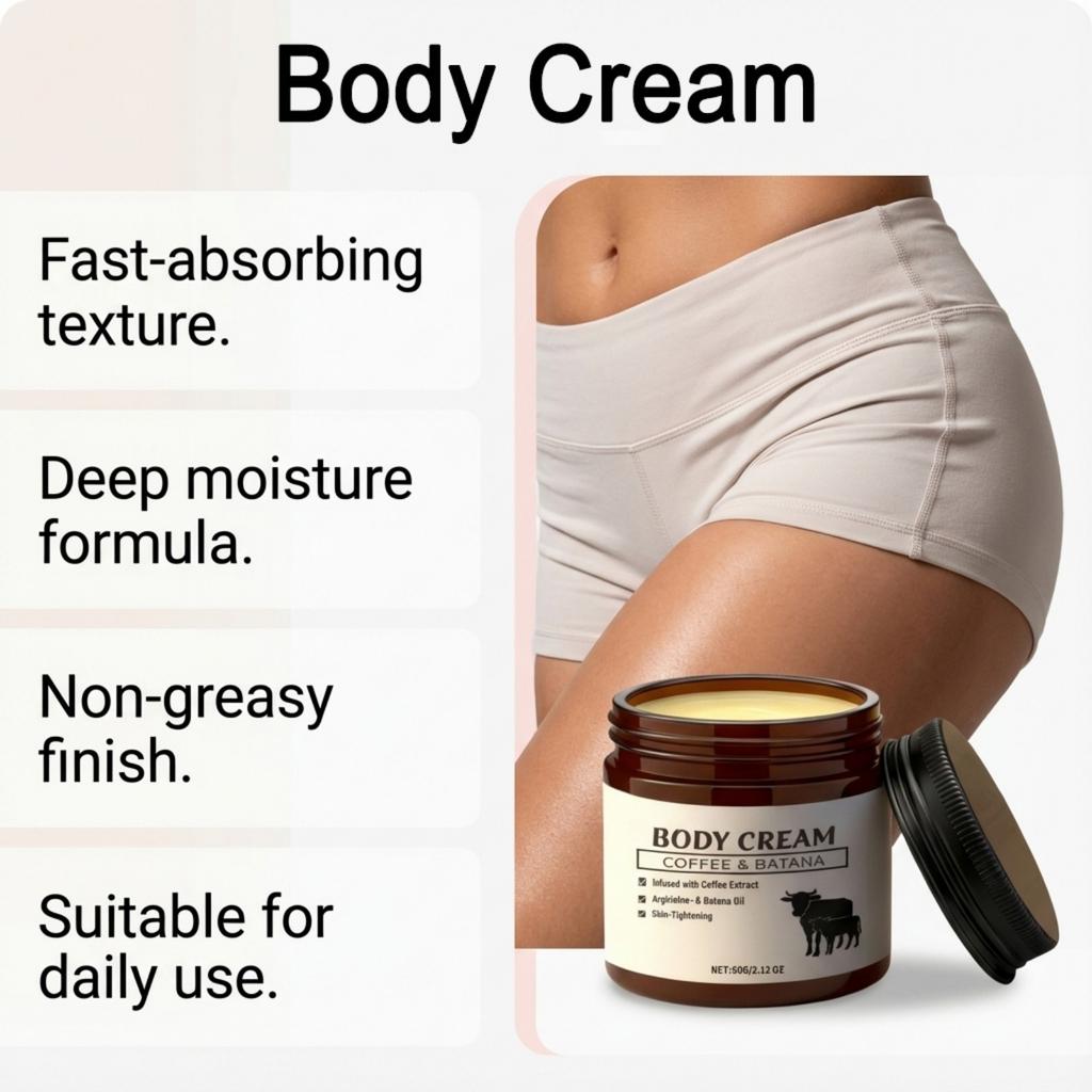 Nawilżający i ujędrniający krem do ciała