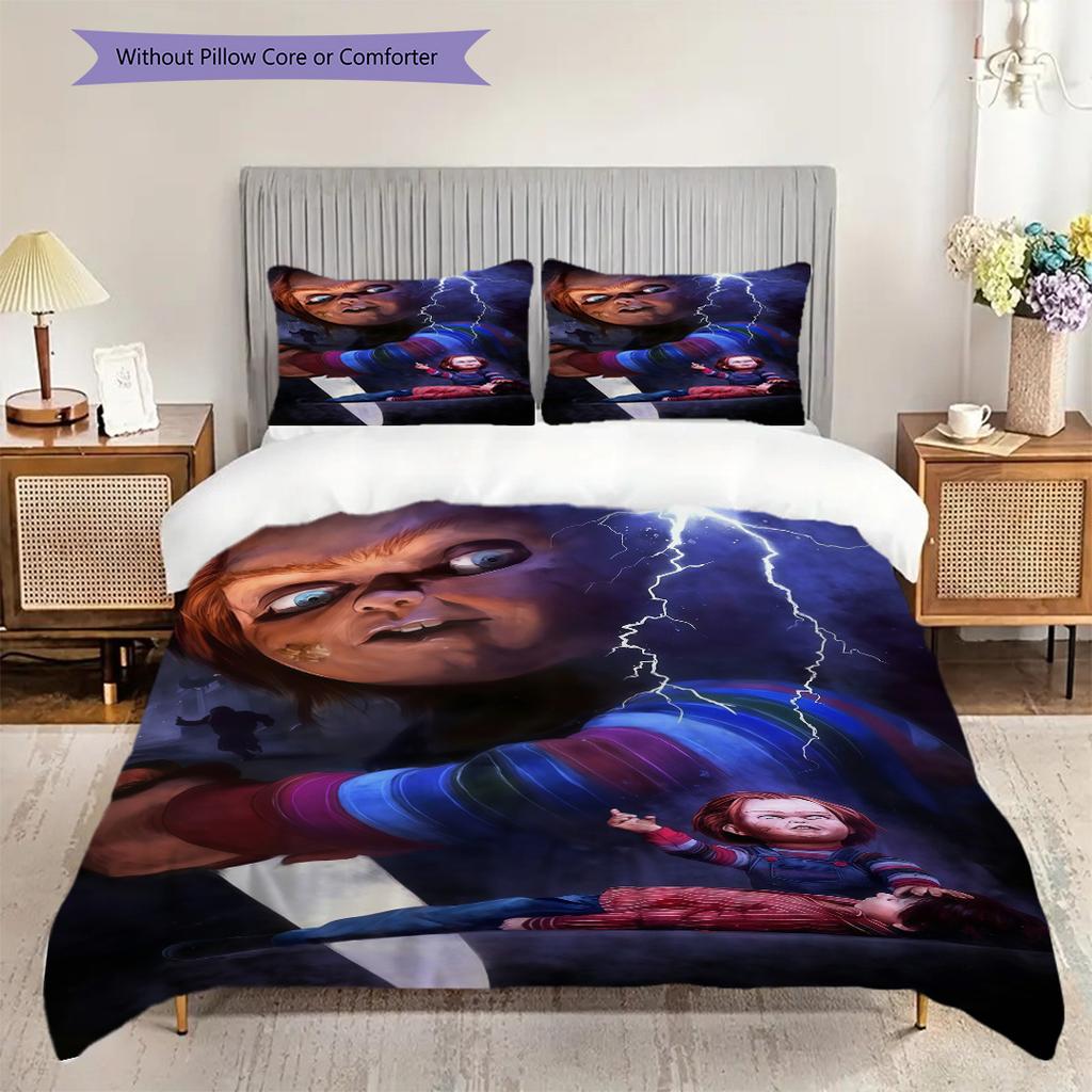 Horror Movie Poster Jason Voorhees Bedding 1 Duvet Cover 2 Pillowcase Without Core Soft And Comfortable Bedding Set