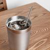 Lamonte Domestically Produced Stainless Steel Straws, Straight and Curved, 2 Types, 1 Choice