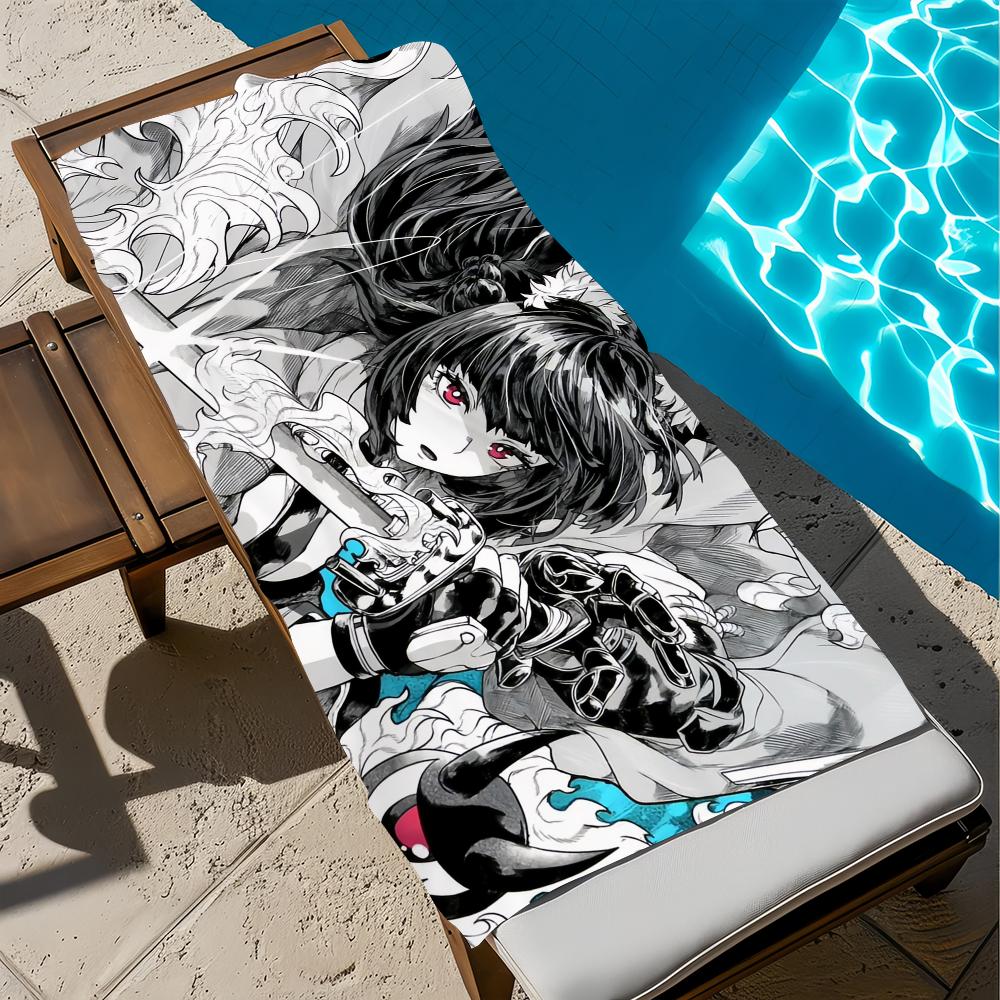 

Zenless Zone Zero Hoshimi Miyabi Towel Beach Quick Dry Soft Pool Towels Gift for Travel Gym Shower Camping sports W40*H60(CM)