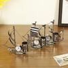 1pcs Creative Iron Art Clock Crafts Sailing Pen Holder Multi-function Living Room Decoration Student