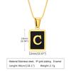 Letter Initial Pendant Necklace Women Stainless Steel Jewelry Alphabet Collar Birthday Party Mom Girlfriend Valentine's Day Gift