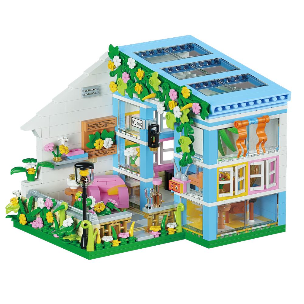 Fantasy für Erwachsene Kompatibles Bausteinset Märchenhaus mit Café Kunstatelier, Garten Straßenszenerie Partygeschenk