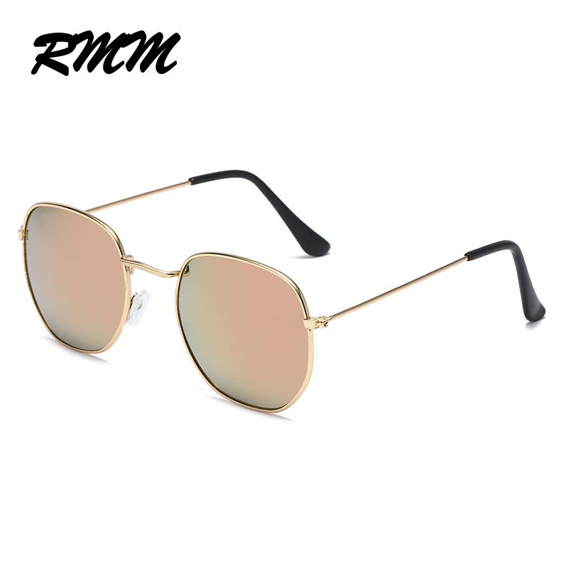

RMM Metal Frame Sunglasses Classic Vintage Women Men Sun glasses Glasses Female Driving Eyewear polygon sunglasses For Female MULTI розовый