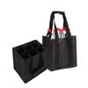 Unzerbrechliche 6 Flaschenträger Tasche Umweltfreundliches Vlies Ergonomischer Griff Getränketräger Tasche für Reise Lagerung
