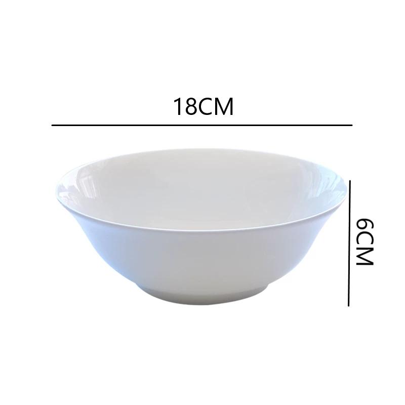 7 Inch, Big Bone China Bowls for Food, Porcelain Soup Bowl, Ceramic Bowl, Noodles Bowl, Salad Bowl, for Dinning, Breakfast Bowl