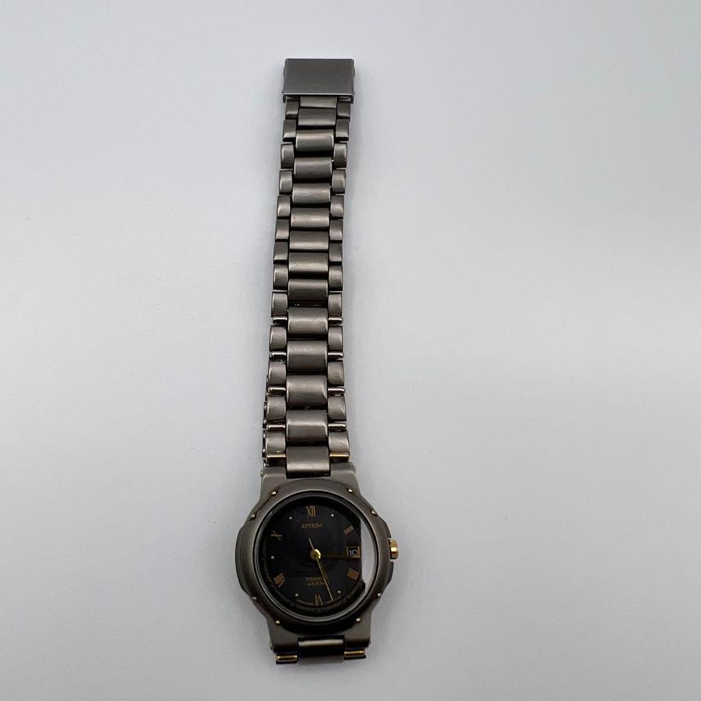 [USED]Citizen Attesa Titanium Quartz Color A49 [Working Condition] Two-Tone