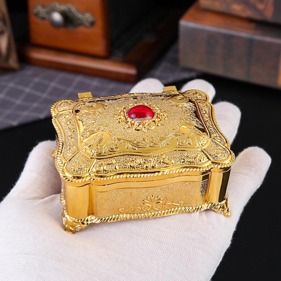 Light Luxury Ruby Jewelry Box Diamond Ring Pearl Jewelry Storage Box High-end Ornament