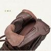 Johnature Cizme Retro Hollow-out din Plasă Respirabilă Pantofi cu Platformă Plată Confortabili și Versatili pentru Femei