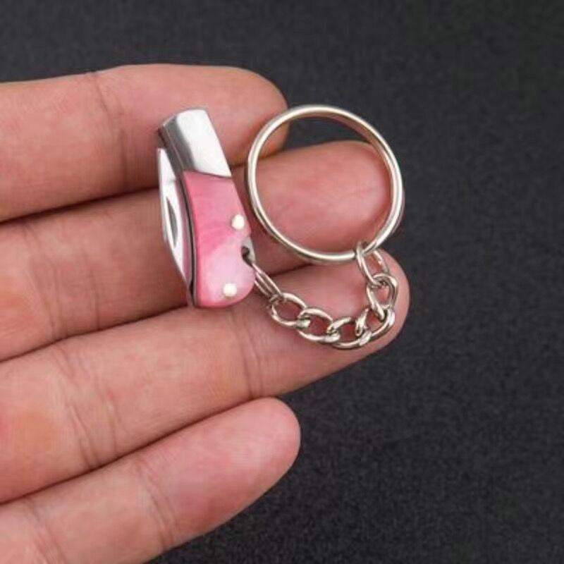 Swayboo Portable Small Blade Portable Keychain Folding Pocket Knife Mini EDC 5CR13 Steel Unboxing Knife Pendant Gift