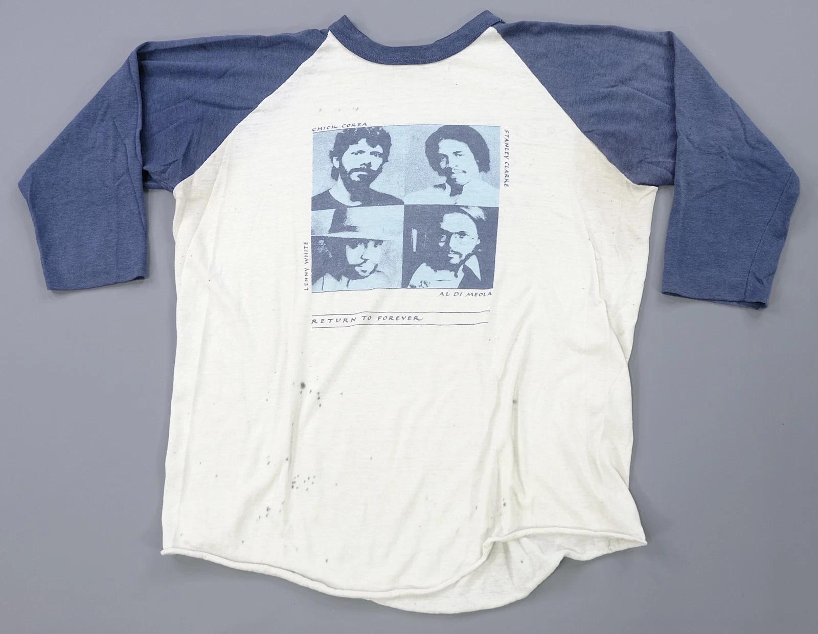 Rare VTG Return To Forever Raglan T Shirt 70s 80s Chick Corea Jazz Fusion Band 3XL