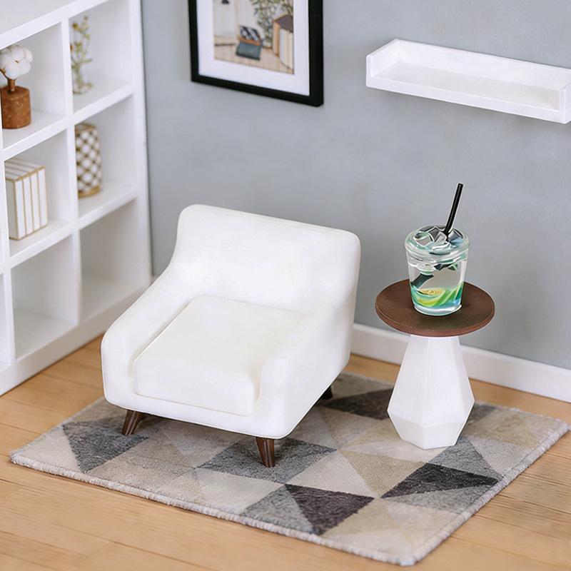[J] 3/4Pcs Decorative Scene DIY Handmade Coffee Cup Ornament Miniature Dollhouse Table Sofa Juice Mini Model Accessories