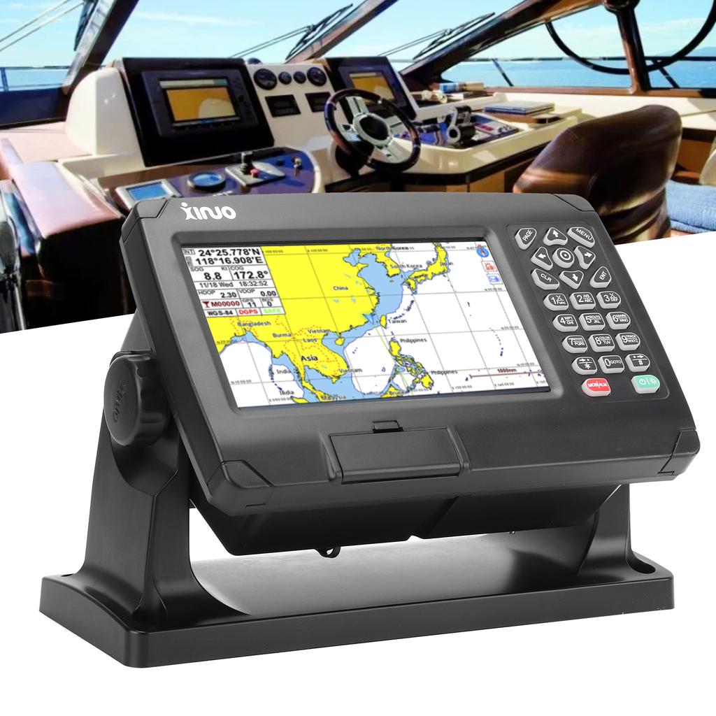Satellite GPS Navigator GPS Chart Plotter Intelligent Broadcast  BDS GPS Positioning 50000 Waypoints with GNSS Antenna for