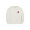New MLB FW22 Sweatshirt Unisex Ecru 3AMTB0626-50IVS