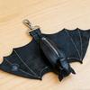 Zipper Halloween Bat Pendant Coin Purse Leather Bat Keychain  Backpack Accessory