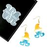 Christmas Elf Shape Pendant Earrings Silicone Mold Suitable for Epoxy Resin Diy Craft Charms Ornament Jewelry Making