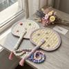 Palm Leaf Fan, Folding Fan, Summer Sunflower Fan, Handmade Wheat Straw Fan, Traditional Style Hand-Held Fan, Small Money-Making Fan, Paper Fan