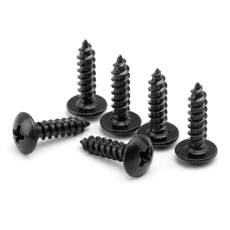 Black TA Phillips Mushroom Head Self-Tapping Screws and Nails M3/M4/M5/M6