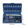 46 in 1 Ratchet Wrench Screwdriver Socket Nut Set Screw Driver Bit 1/4inch Hexagonal Handle Drive Slot Hand Tool