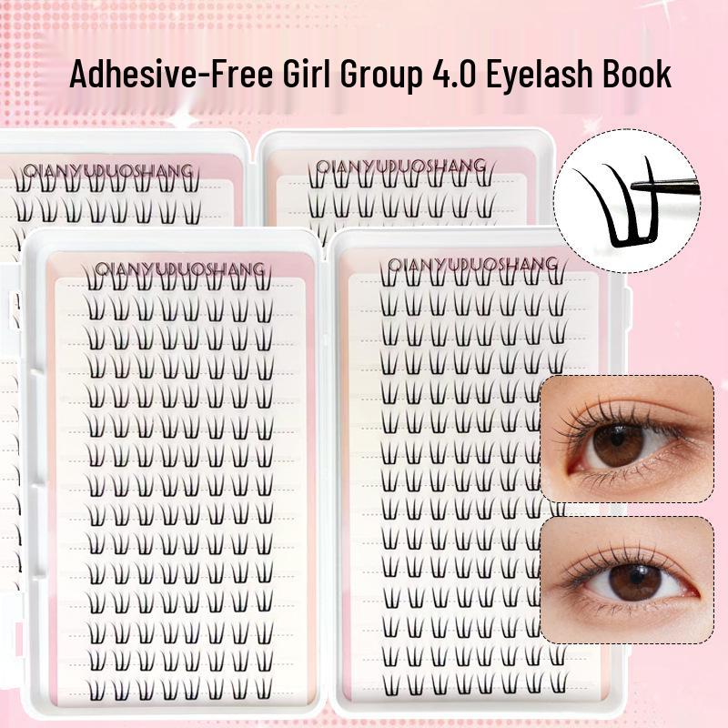 Natural-Look Lightweight Segment False Eyelashes 4.0 for Beginners 10 mm