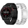 Kompatibilní s Garmin Fenix 7 5/5X 6X Rychloupínací Malý Čtvercový Kovový Řemínek na Hodinky-22mm/26mm