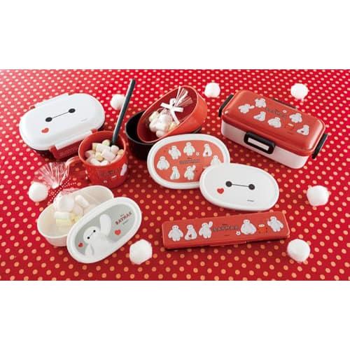 Skater Antibacterial Fluffy Dome Lid Bento Box 530ml Disney Baymax Made in Japan PFLB6AG-A