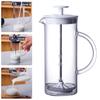 Manual Milk Frother Glass Milk Foamer Coffee Pot Glass Mesh French Press Coffee Maker Frother Jug Mixer Creamer Kitchen Tools