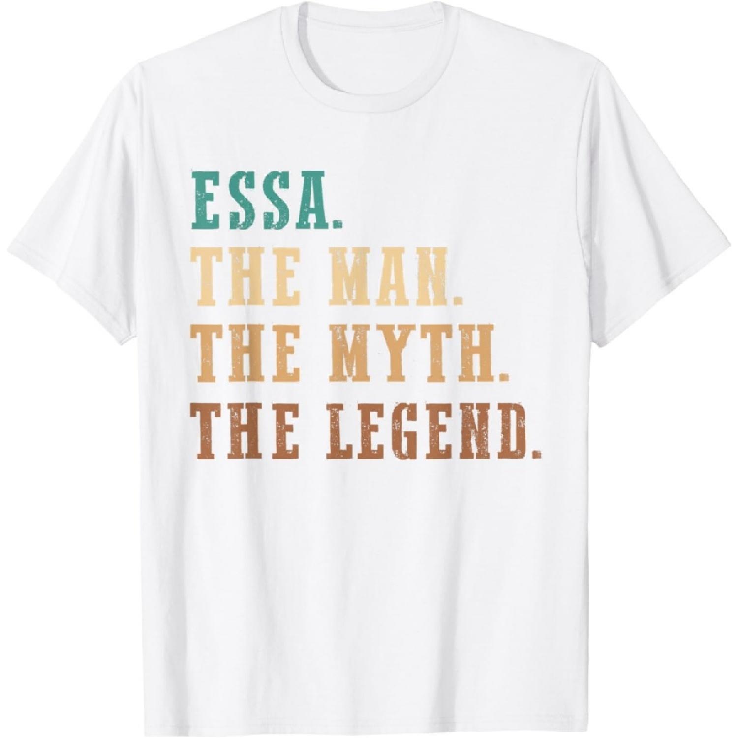 Essa The Man The Myth The Legend Funny Personalized Essa T-Shirt XXXXXL белый