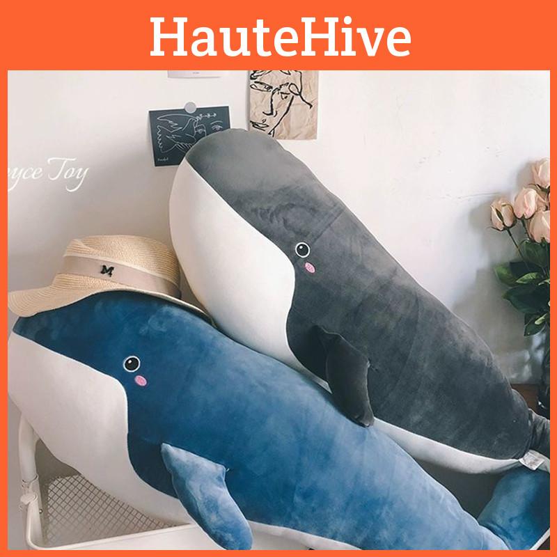 Giant Whale Plush Toy Pillow Soft And Squishy Ocean Animal Stuffed Doll For Kids Handcrafted With Care