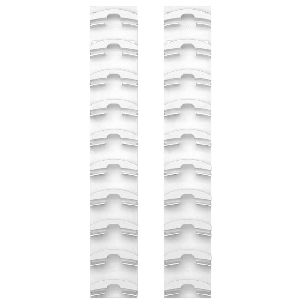 

2Pcs Baseball Cap Organizer Hold Up To 10 Hats Baseball Cap Display Rack Punching/Self Adhesive Cap Storage Rack for Bedroom білий