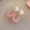 Dopamine petal mesh stud earrings new popular seaside vacation wind earrings exaggerated temperament versatile earrings wholesale