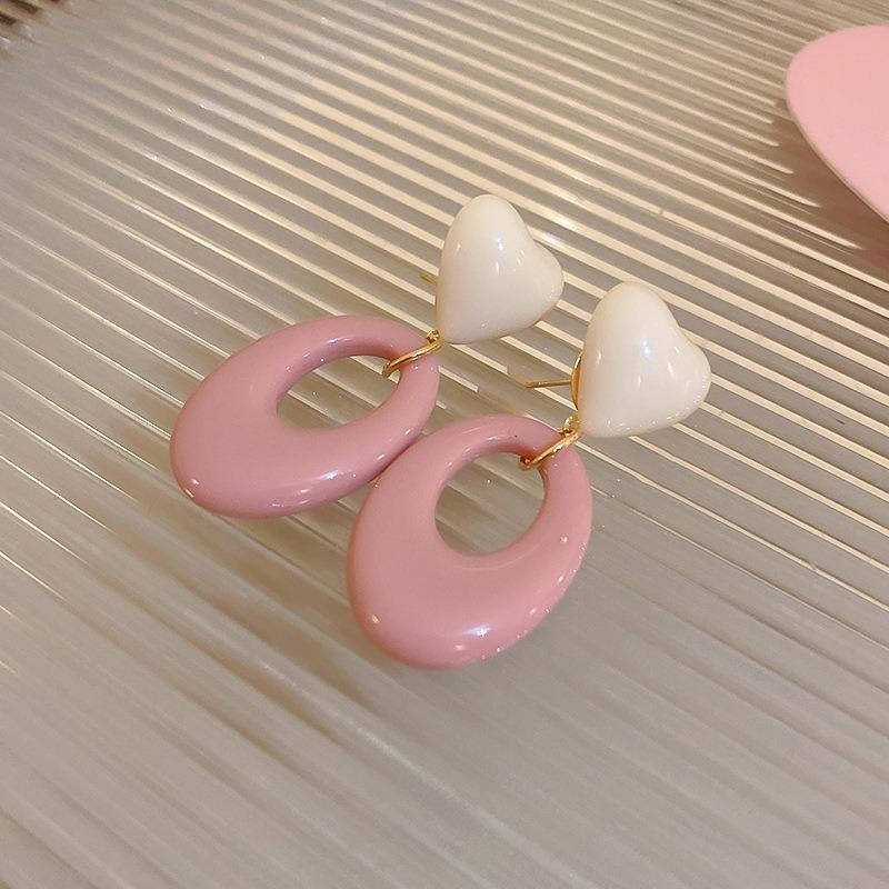 Dopamine petal mesh stud earrings new popular seaside vacation wind earrings exaggerated temperament versatile earrings wholesale