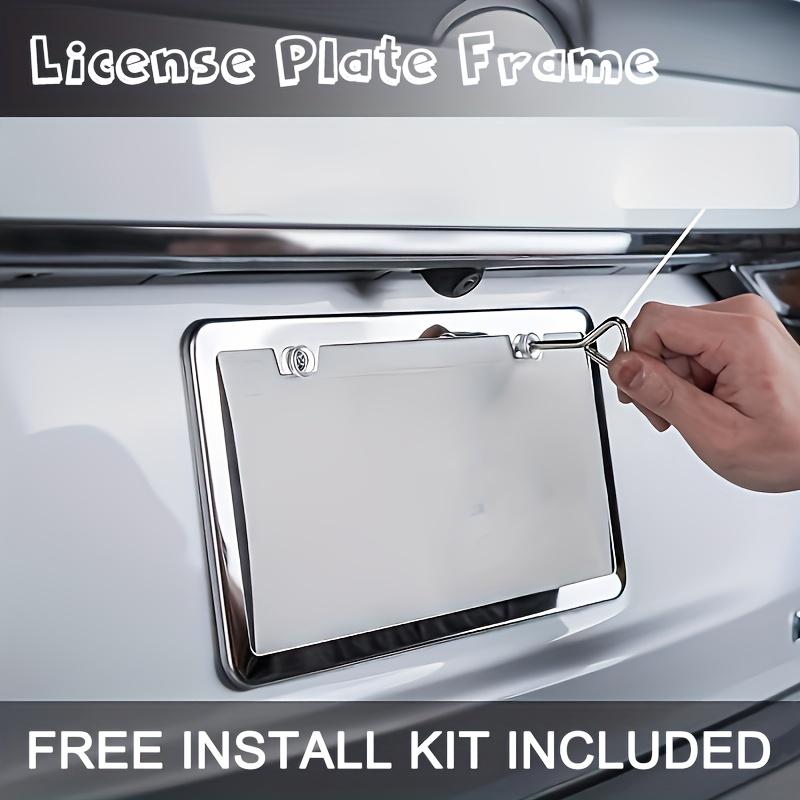 Universal Car Plate Holder for US Canada Front Rear Licence Plate Holder Rustproof Auto Registration Frame for Cars Trucks SUV