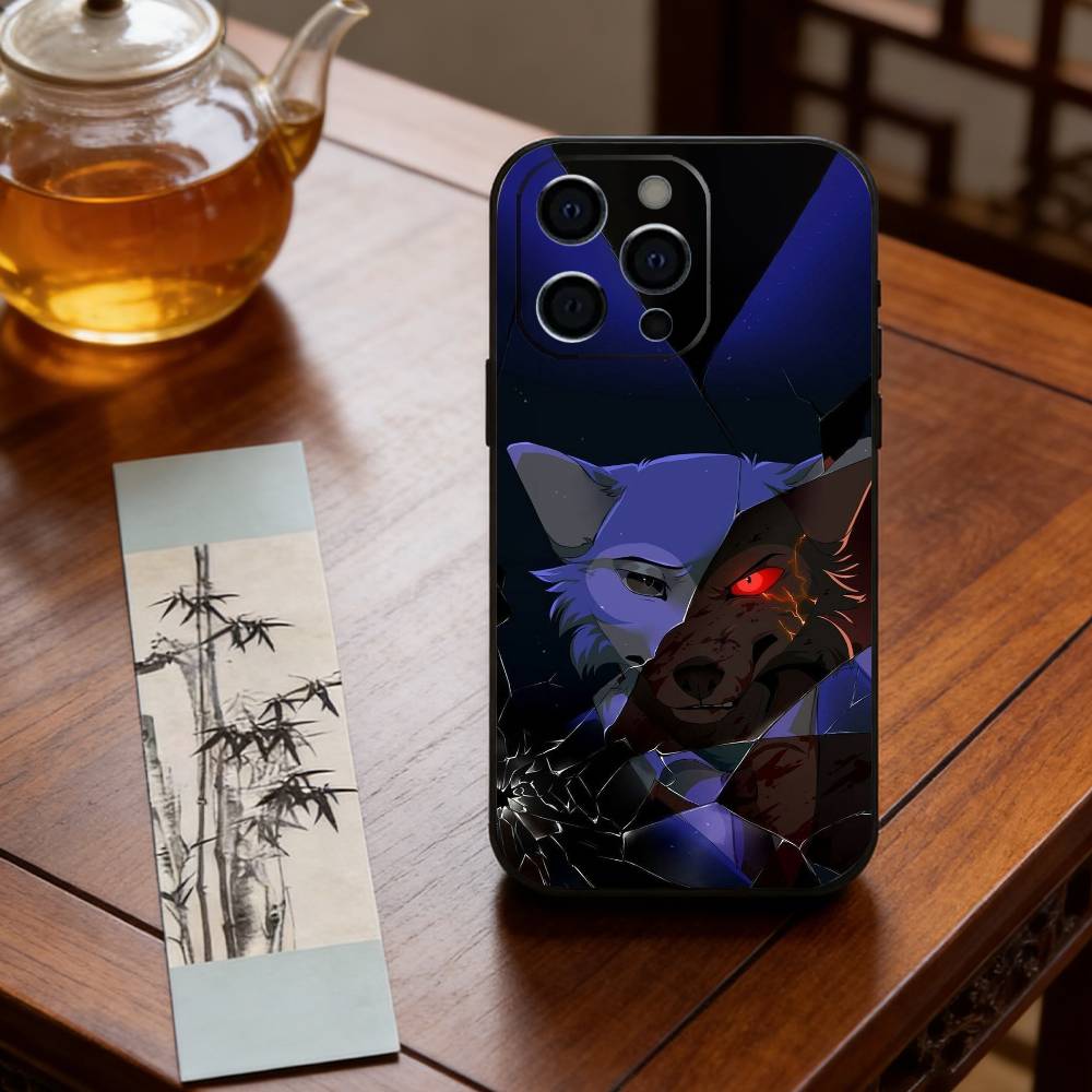Manga B-Beastars Phone Case For iPhone 17,16,15,14,13,12,11 Plus,Pro Max,XS,Soft Silicone Black Cover