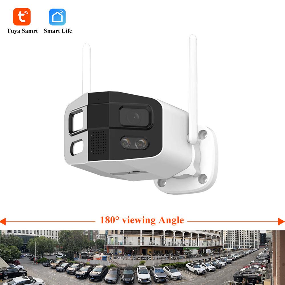 

TUYA Panoramic Waterproof Night Vision Bullet Camera with Dual 180° View Panoramic Camera + UK Power