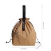 Bento  Lunch Bag  Wide  Mouth Canvas Drawstring Food Carrier  For School  Picnic Camping Kitchen Essentials Thermal  Storage Bag